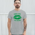 thumbnail image 3 of Tee Hunt Kiss Me I'm Irish! T-shirt Funny St. Patrick's Day Shenanigans Men's Tee, Gray, 5X-Large, 3 of 5