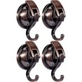 thumbnail image 1 of LAICAIW Crochets à Ventouses Réutilisables pour Cuisine, Salle de Bain, Toilettes (Lot de 4, Bronze Rouge), 1 of 7