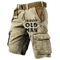 thumbnail image 1 of WILLBEST Pantalones Cortos Cargo para Hombre, de Talla Grande, Deportivos, Holgados, Clásicos, A La Moda, con Personalidad, de Cinco Puntos, Informales., 1 of 2