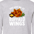 thumbnail image 4 of Inktastic Buffalo Wings Game Day Snack Long Sleeve Youth T-Shirt, 4 of 5