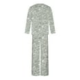 thumbnail image 6 of Kiplyki Fall Home Trends Women's Pajama Printing Round Neck Short Sleeve Sleepshirt and Pants Sets Loungewear Pajamas With Pockets, 6 of 6