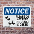 thumbnail image 4 of (2 Pack) Please Do Not Feed The Ducks And Geese OSHA Notice Sign 24 Inch X 18 Inch Indoor / Outdoor Rust-Free Aluminum Metal Signs for Workplace, Workshop, and Construction Site, Made, 4 of 8