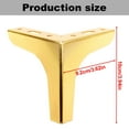 thumbnail image 3 of Meiiso Furniture Legs, Gold Triangle Furniture Legs - 10Cm/4In Modern Upgrade, Metal Support Feet, 3 of 7
