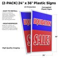 thumbnail image 2 of Liquidation Sale (2-PACK) 24" x 36" Plastic Signs | Sign Insert 4mm Corrugated Plastic Signs Storefront Window Poster, 2 of 2