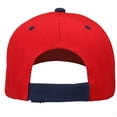 thumbnail image 3 of Plain Baseball Dad Cap Adjustable Size for Running Workouts and Outdoor Activities Red/Navy, 3 of 6