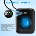 thumbnail image 5 of 20000mAh Ultra Mini Portable Charger Power Bank,22.5W Fast Charging Phone Charger with Built-in Lanyard-style Charging Cables,Travel Charger Battery Pack for iPhone 17/16 Samsung,iPad,Black, 5 of 11