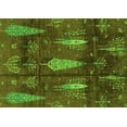 thumbnail image 1 of Ahgly Company Indoor Rectangle Abstract Green Modern Area Rugs, 4' x 6', 1 of 4