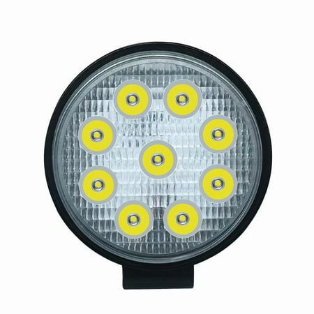 - Nilight 27W Round Spot LED Light Bar, IP68 Waterproof Driving Lamp Jeep Off Road Fog Lights for Truck Car SUV Boat