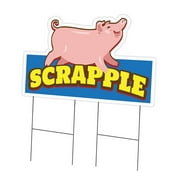 SignMission C-DC-2436-Scrapple19 24 x 36 in. Yard Sign & Stake - Scrapple