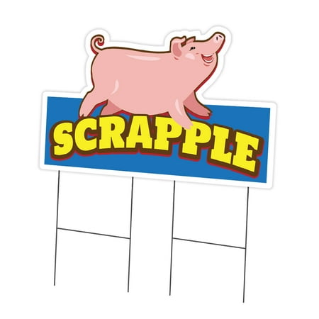 SignMission C-DC-2436-Scrapple19 24 x 36 in. Yard Sign & Stake - Scrapple