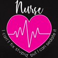 thumbnail image 3 of CafePress - Nurse I Can't Fix Stupid Women's Classic T Shirt - Women's Traditional Fit Dark T-Shirt, 3 of 4