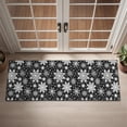 thumbnail image 2 of Black Christmas Snowflake Pattern Door Rugs,Washable Non Slip Door Mats Indoor,Decorative Door Mats,Entry Mat Indoor for Entrance,Bedroom,Kitchen,Bathroom,16"x47", 2 of 6