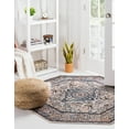 thumbnail image 3 of Rugs.com Lola Collection Rug – 8 Ft Octagon Blue Medium Rug Perfect For Living Rooms, Kitchens, Entryways, 3 of 5