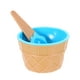 thumbnail image 1 of BRIGHTFUFU 1pc Bowl de helado creativo de plástico para tazas de tazón festivo anti-caza de tazones de mezcla con cuchara (azul), 1 of 7