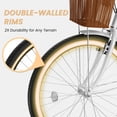 thumbnail image 2 of Bicicleta MOONCOOL Beach Cruiser de 7 velocidades para mujer, 24/26 pulgadas, 2 of 6