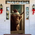 thumbnail image 4 of Holiday Decorative Tapestry Door Sign for Parties - Cow and Snowman Theme Door Curtain for Home and Festive Events, 4 of 5