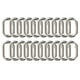 thumbnail image 4 of 20 piezas hebilla de resorte ovalada 23mm ganchos de aleación Clip para bolsos monederos llavero Correa negro, 4 of 5