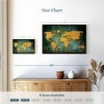thumbnail image 4 of Elephant Stock Grunge World Map Wall Art - Horizontal Canvas Wall Art - Living Room Wall Decor - Map Canvas - Black And Orange Decor - 24" x 16", 4 of 8