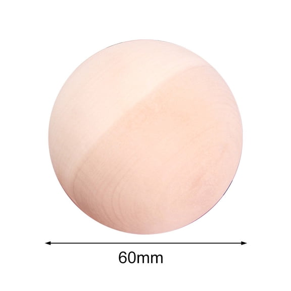 KDJ 30mm to 60mm Diameter Natural Wooden Craft Wood Balls Round Craft