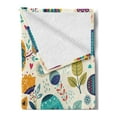 thumbnail image 2 of Cat Soft Flannel Fleece Throw Blanket, Pet Birds Flower Leaf Trees Butterflies Spring Ornate Illustration, Cozy Plush for Indoor and Outdoor Use, 50" x 60", Multicolor, by Ambesonne, 2 of 5