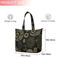 thumbnail image 4 of Black Gothic Sun Moon Pattern Travel Tote Bags for Women Carry On,Large Weekender Bags for Women Travel,Multi Functional Duffle Bag for Work,Shopping,Sports, 4 of 5