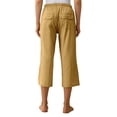 thumbnail image 3 of NinXxx Women's Loose Fit Lightweight Cropped Capri Trousers Comfort Style Yellow L, 3 of 7