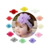 Baby Headband, Coxeer Baby Girls Ribbon Hair Bows Clips Lace Flower Headbands For Girls Kids 12 Pcs (Colorful)