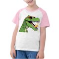 thumbnail image 4 of RXIRUCGD 2025 Vêtements d'Été pour Enfants Tout-Petits Garçons Filles Mode Mignon Col Rond Imprimé Manches Courtes Haut, 4 of 7