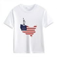 thumbnail image 4 of GERsome Unisex Kid's American Flag Short Sleeve T Shirts 4th of July Crew Neck Pullover Patriotic Tops, Toddler, Little Kids Boys, Girls, Sizes 2-3 Years, 4 of 4