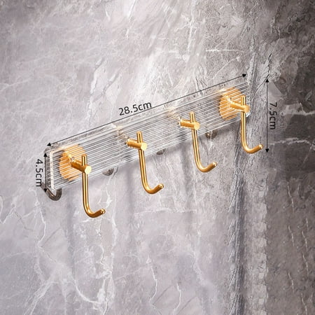 

Acrylic Wall Hook Strong Self Adhesive Sticky Hook Bathroom Clothes Hanging