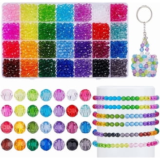 The Beadery Faceted, Neon & Glow Plastic Bead Box, 2100 Beads