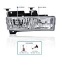 thumbnail image 3 of Spec-D Tuning Chrome Housing Clear Lens Headlights Compatible with 1988-1998 Chevy GMC C10 C/K 1500 2500 3500, Suburban Tahoe Silverado Sierra, L+R Pair Head Light Lamp Assembly, 3 of 6