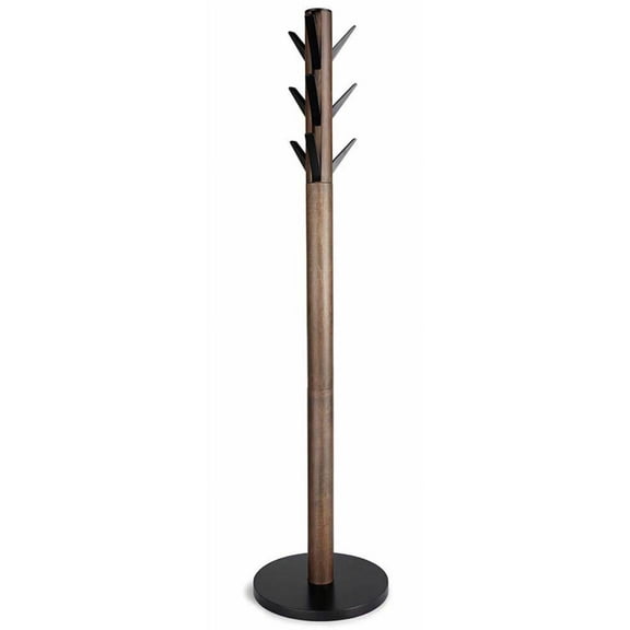 Umbra Flapper Standing Coat Rack in Black/Walnut