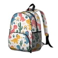 thumbnail image 2 of Cute Dinosaur Pattern Backpack Backpack for School,Cute School Bag,Schoolbag with Adjustable Shoulder Straps & Padded Back,13.8"x11.4"x6", 2 of 6