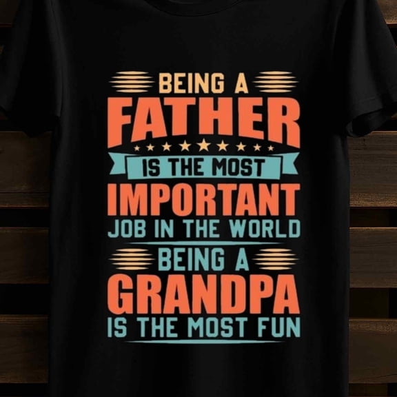 Greenink 1pc T-Shirt for Men Vintage Funny Graphic Grandpa Casual Short Sleeve Print Gift - Men'S Funny Grandpa Humor T Being Father