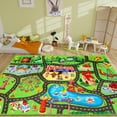 thumbnail image 2 of Kids Play Mat for Toy Cars, 31.5"×47" Traffic Road Fun Park Carpet, Non-Slip Playroom Rug, Toddler Boys Floor Playmat for Bedroom Family Tummy Time, 2 of 6
