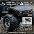 thumbnail image 4 of Amphibious Remote Control Car Monster Truck - 4WD Waterproof 1:16 Large All Terrain Off Road Vehicle with 2 Rechargeable Batteries RC Drift Cars Beach Pool Toys Gifts for Boys Kids 8-12, 4 of 7