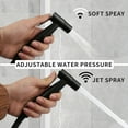 thumbnail image 2 of YEAHMART Handheld Bidet Sprayer for Toilet-Adjustable Water Pressure Jet Spray with Bidet Hose for Feminine Wash, New Premium Stainless Steel Muslim Shower Toilet Bidet Cloth Diaper Sprayer Set, 2 of 7