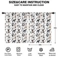 thumbnail image 2 of Blackout Kids Curtains,Schnauzer Dogs with Paw Childrens Insulated Curtains Set Of 2,Bedroom Essentials,Toddler Room Decor 42x54in(106x137cm), 2 of 4