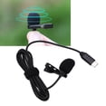 thumbnail image 3 of Micrófono de solapa Lavalier ANGGREK con cable 49 pies tipo C Plug and Play, 3 of 8