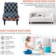 thumbnail image 4 of Armless Chair Slipcover Removable Armless Chair Cover Printed Armless Accent Chair Covers Washable Slipper Chair Slipcovers Furniture Protector Covers for Extra Large Armless Accent Chair, 4 of 5