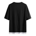 thumbnail image 4 of Wyzesi Open Front Cardigan Coat Mens Short Sleeved T Shirt Summer Mens Cotton Half Sleeved T Shirt Korean Version Of Solid Color Crew Neck Base Shirt Mens Cardigan Sweaters, 4 of 4