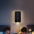thumbnail image 4 of 3X Luz de Pared Luz de Fondo Carga USB Rotación de 330 Grados Lámpara de Pared Ajustable Lámpara de Lectura de Estudio de Cabecera Lámpara Negra, 4 of 5