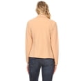 thumbnail image 4 of Moa Collection Women's Solid Casual Office Work Long Sleeve Open Front Blazer Jacket, 4 of 6