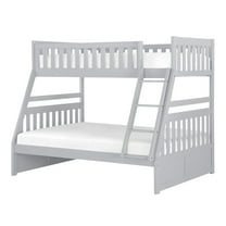 Lexicon Orion Pine Twin Over Full Bunk Bed in Gray