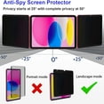 thumbnail image 2 of HLONK Magnetic iPad 10.9 10th Generation 2022 Privacy Screen Protector  Removable&Reusable Anti, 2 of 6