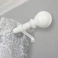 thumbnail image 4 of Decopolitan 1" Diameter Ball Telescoping Drapery Rod Set 36-72" White, 4 of 4