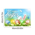 thumbnail image 3 of Colorful Egg Bunny Flower Easter Doormat, Home Decor Rug Door Mat Floor Mat for Indoor Outdoor (16x24 in), 3 of 6