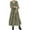 Olive Green, variant on Wyobmus Short Sleeves Maxi Dress for Women A Line Summer Dress Puff Sleeve V-Neck Casual Loose Layering Shirt Dress Olive Green
