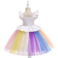 thumbnail image 3 of SYNPOS 2-8T Girls Tutu Princess Party Birthday Dresses Unicorn Costume Pageant Gown Flower Girls Bridesmaid Formal Puffy Tulle Dresses, 3 of 11